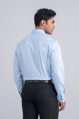 Slim Fit Micro-Printed Formal Shirt