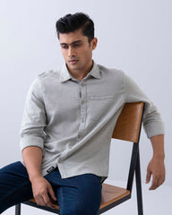 Regular Fit Solid Casual Shirt