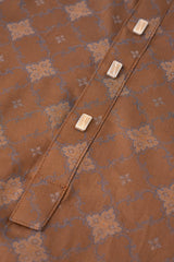 Regular Fit Jacquard Cotton Semi-Formal Panjabi