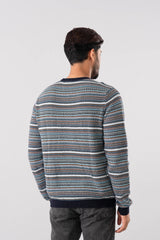 Regular Fit Yarn-Dyed Cotton Sweater
