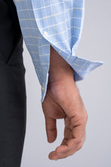 Slim Fit Gingham Check Formal Shirt