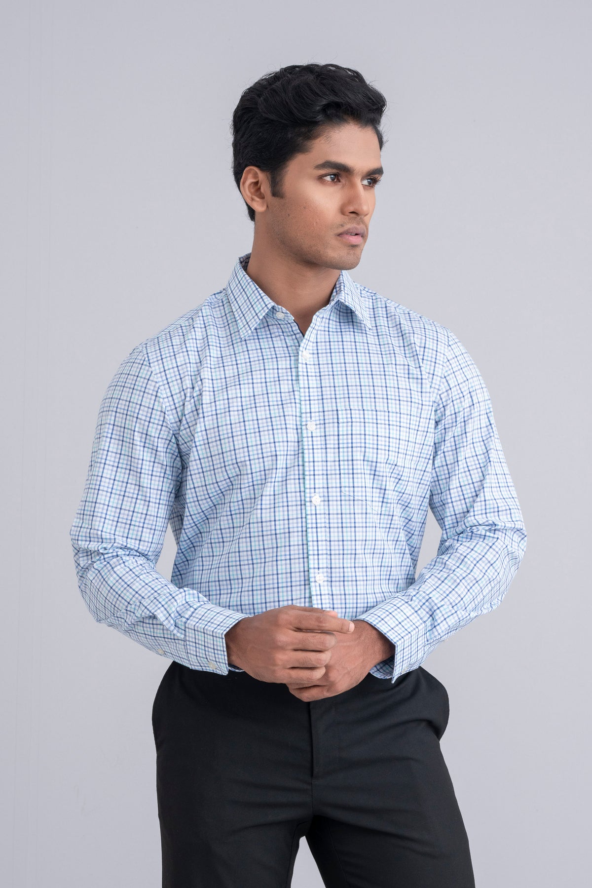 Regular Fit Classic Checkered Formal Shirt