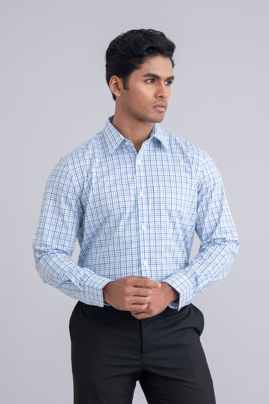 Regular Fit Classic Checkered Formal Shirt