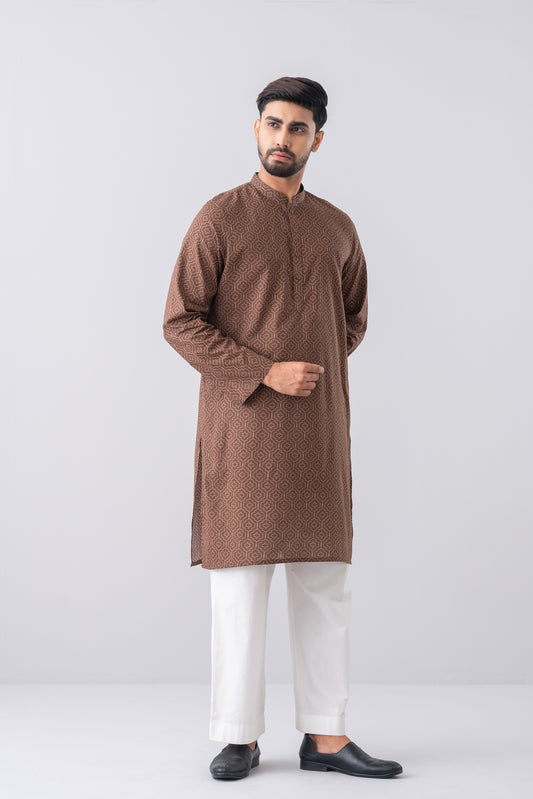 Regular Fit All-Over Printed Panjabi