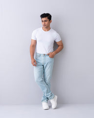 Straight Fit Blue Jeans