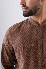 Regular Fit All-Over Printed Panjabi