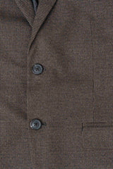 Houndstooth Blazer with Classic Notch Lapel