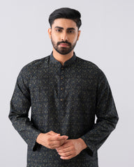 Regular Fit Embroidered Semi-Formal Panjabi