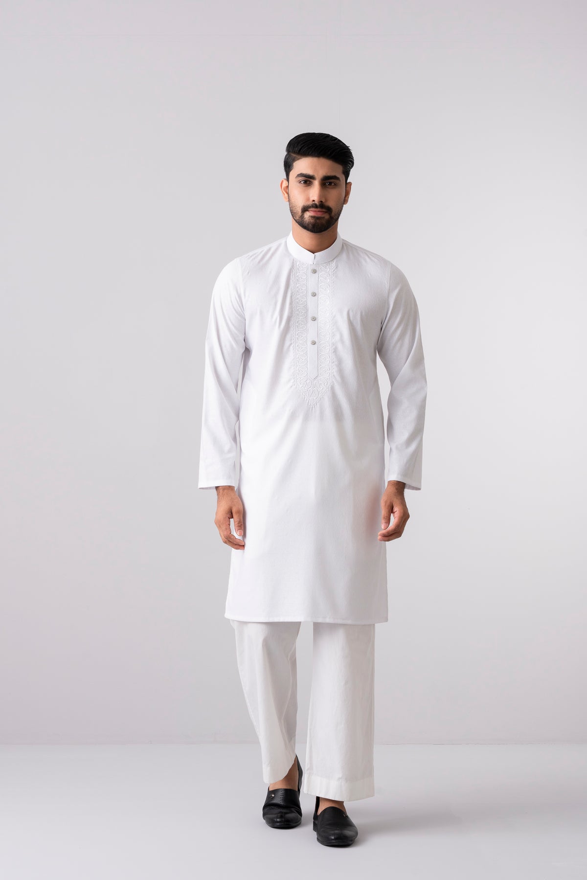 Regular Fit Embroidered Semi-Formal Panjabi