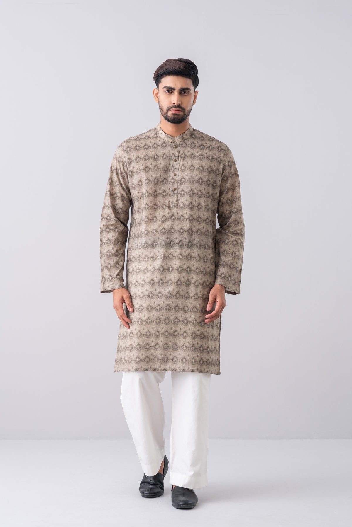 Regular Fit Printed Cotton Panjabi