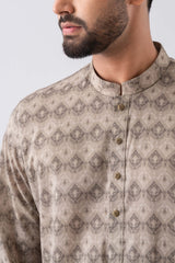 Regular Fit Printed Cotton Panjabi