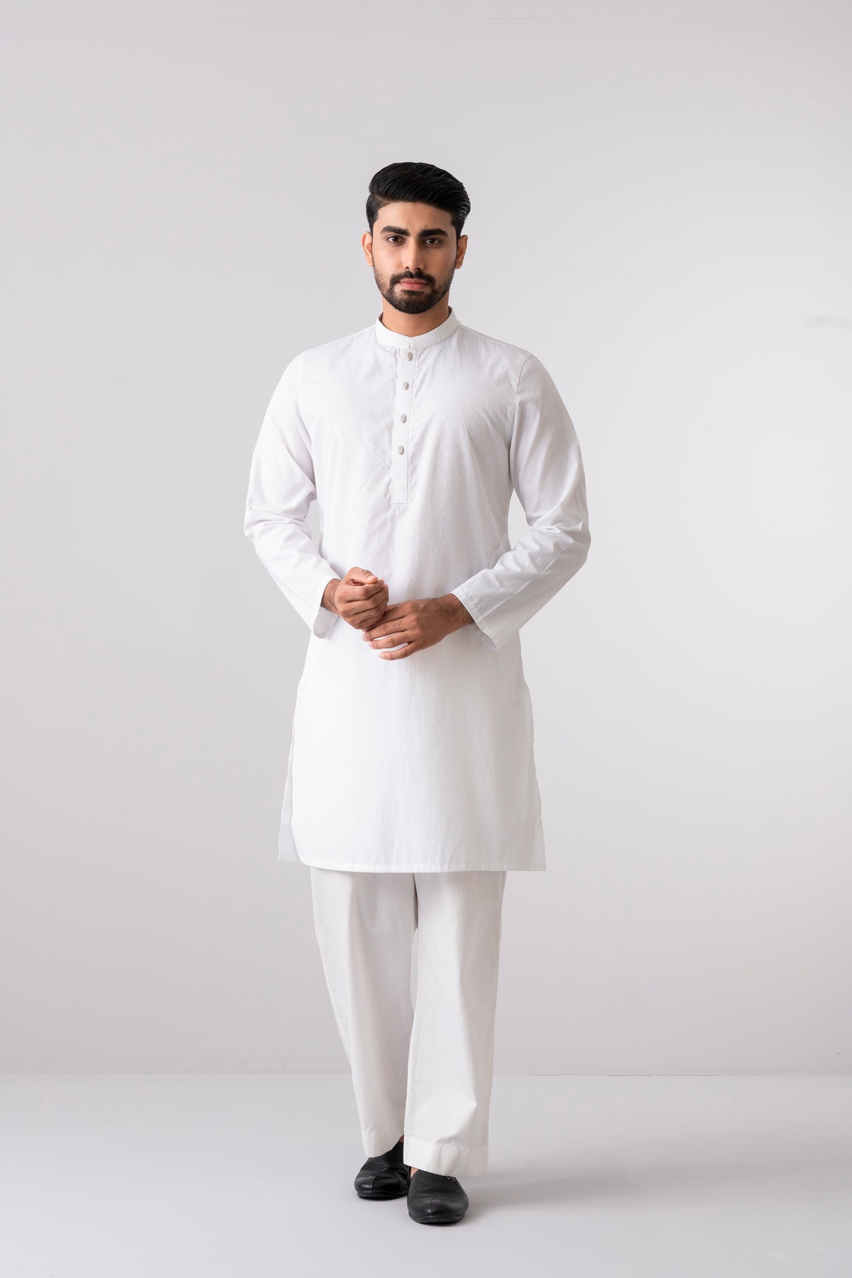 Slim Fit Embroidered Semi-Formal Panjabi