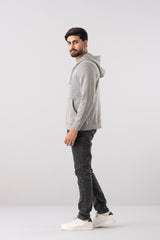 Regular Fit Brushed Fleece Full Zip Hoodie
