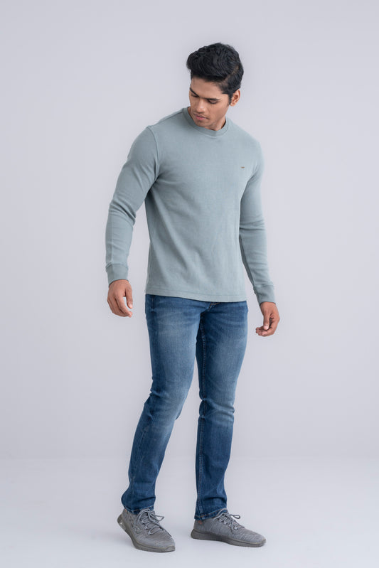 Relaxed Fit Crepe Jersey Sweatshirt