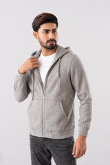 Regular Fit Brushed Fleece Full Zip Hoodie