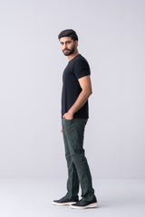 Straight Fit Fashion Trousers