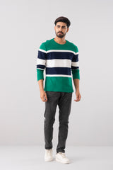 Regular Fit Engineered Striped T-Shirt