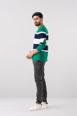 Regular Fit Engineered Striped T-Shirt