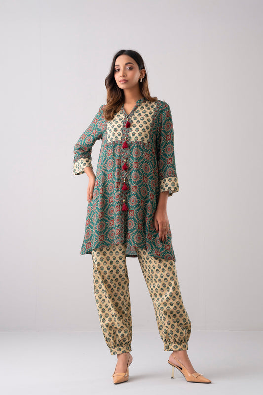 Relaxed Fit Printed Ethnic Pants