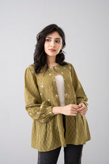 Floral Embroidered Bolero Top