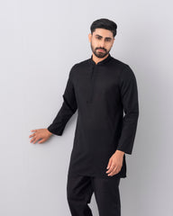 Slim Fit Short-Length Cotton Panjabi