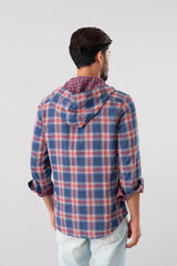 Regular Fit Reversible Hooded Casual Shirt