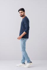 Regular Fit Long Sleeve Applique T-Shirt