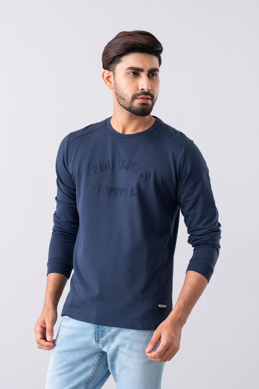 Regular Fit Long Sleeve Applique T-Shirt