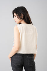 Embroidered Bolero Crop Top