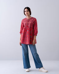 Mystika Ikkat Printed Top