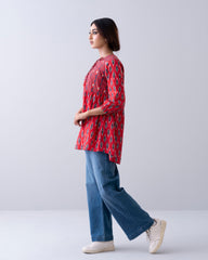 Mystika Ikkat Printed Top
