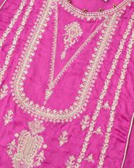 Smart Fit Embroidered Three-Piece Lawn with Chiffon Dupatta