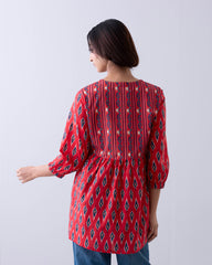 Mystika Ikkat Printed Top