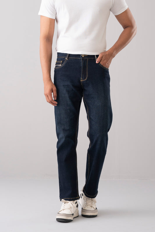 Straight Fit Blue Jeans