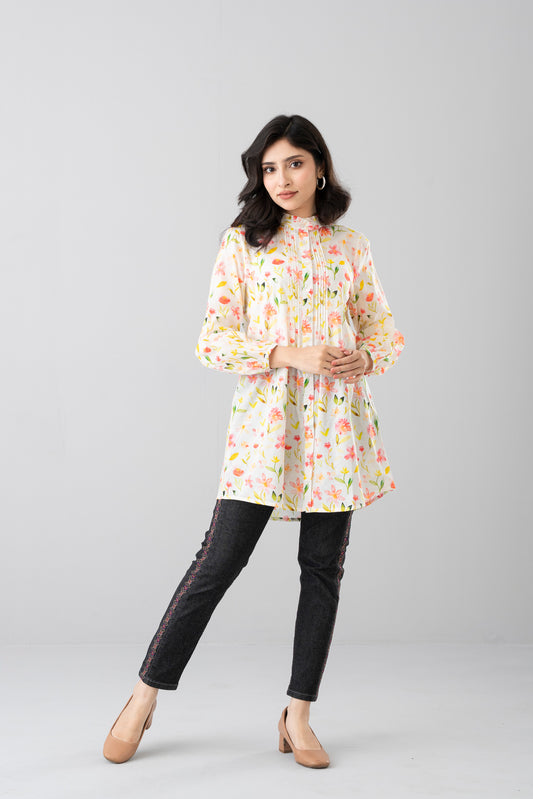 Floral Fashion Top - Mystika