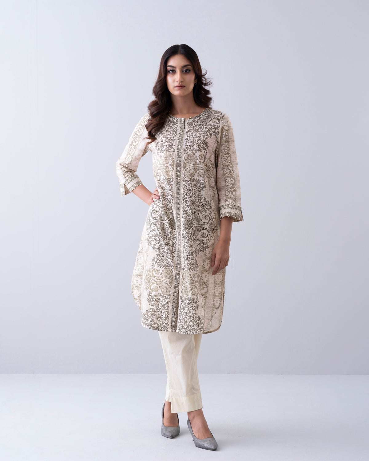 Relaxed Fit Printed One-Piece Ethnic Kurta