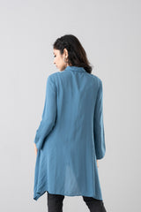 Regular Fit Viscose Embroidered Top - Mystika