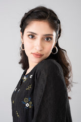 Floral Embroidered Bolero Top