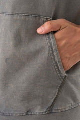 Regular Fit Acid-Washed Hoodie