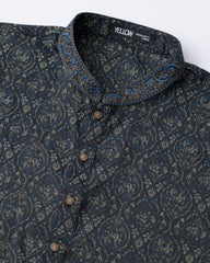 Regular Fit Embroidered Semi-Formal Panjabi
