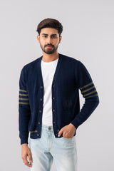 Regular Fit Indigo Cardigan