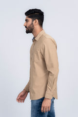 Men's Solid Color Cotton Casual Shirt