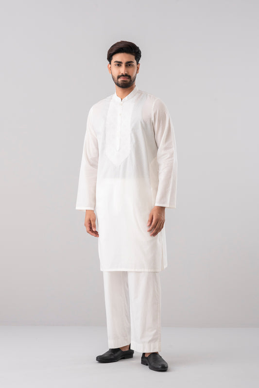 Regular Fit Embroidered Semi-Formal Panjabi