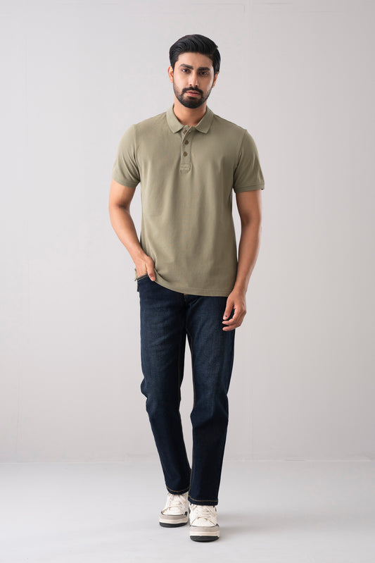 Men’s Relaxed Fit Solid Polo Shirt