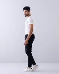 Carrot Fit Black Jeans