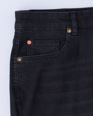 Straight Fit Black Jeans