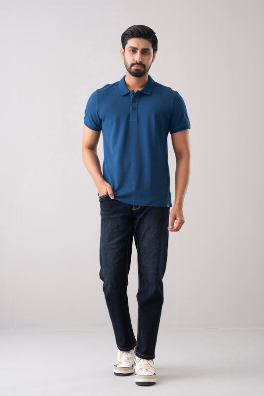 Men’s Regular Fit Solid Polo Shirt