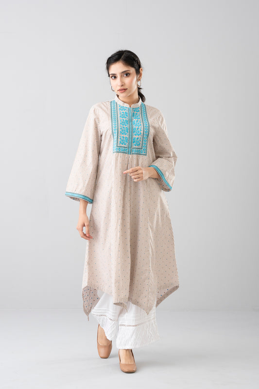 Smart Fit Embroidered Ethnic Kurta
