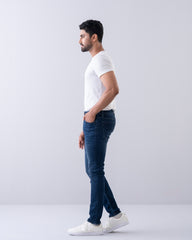 Tapered fit Pale Blue Jeans