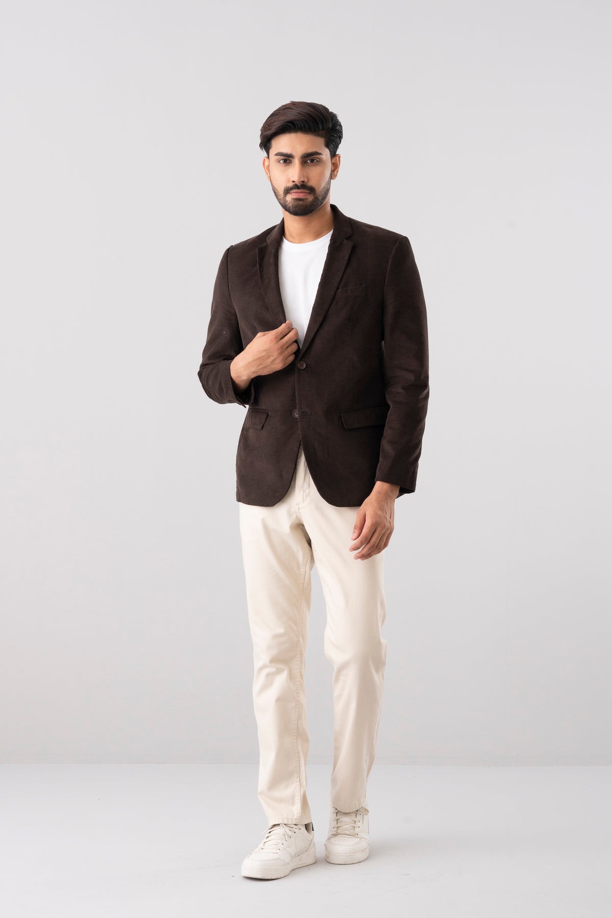 Regular Fit Corduroy Semi-Formal Blazer